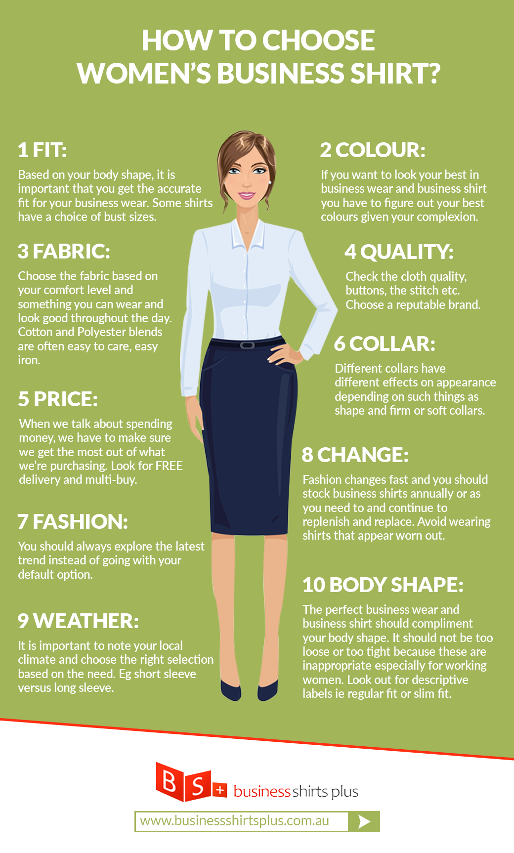 How to choose womens business shirts