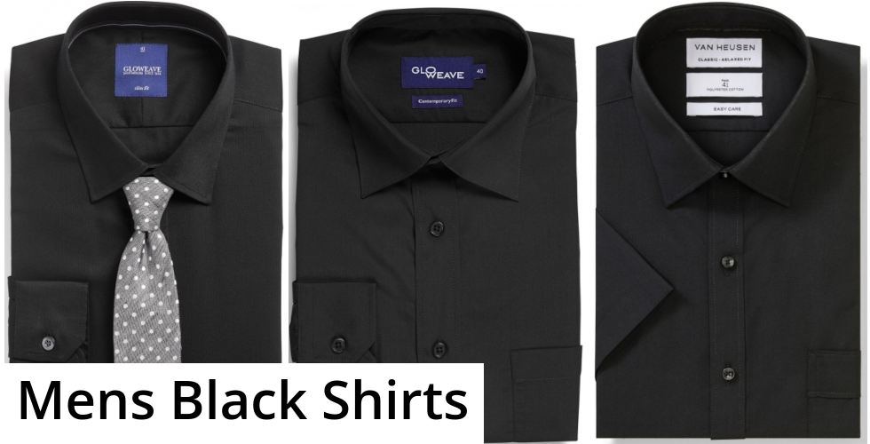 Mens Black Shirts