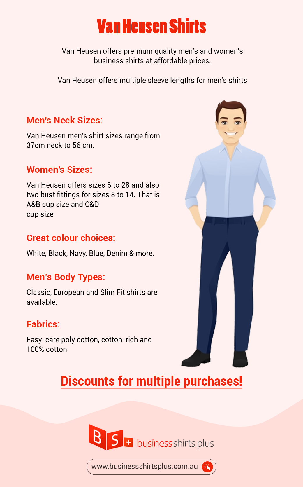 Van Heusen Shirts Infographics