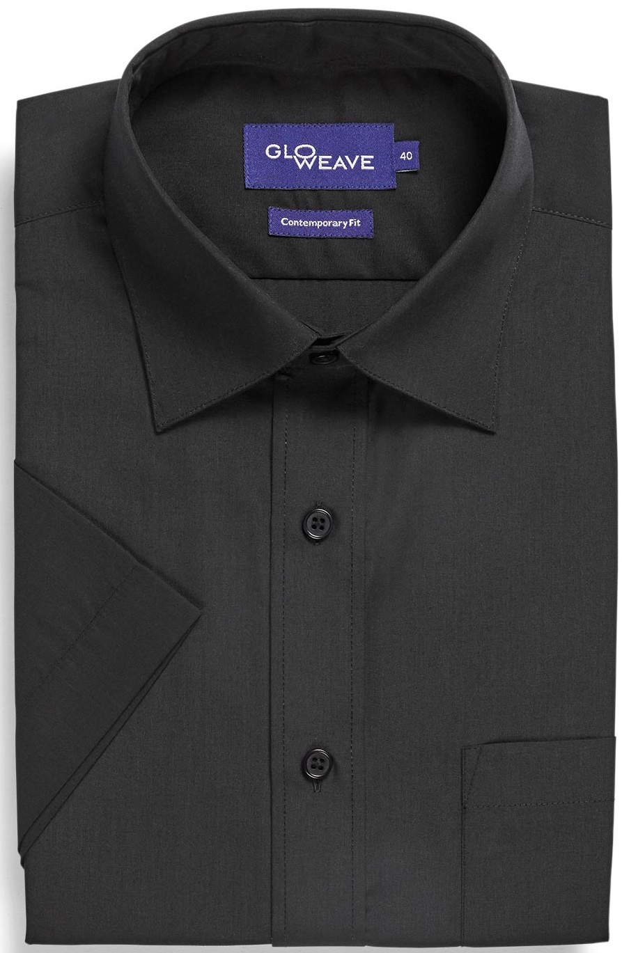 Black Short Sleeve Shirt by Gloweave Shirts. Buy Shirts Online