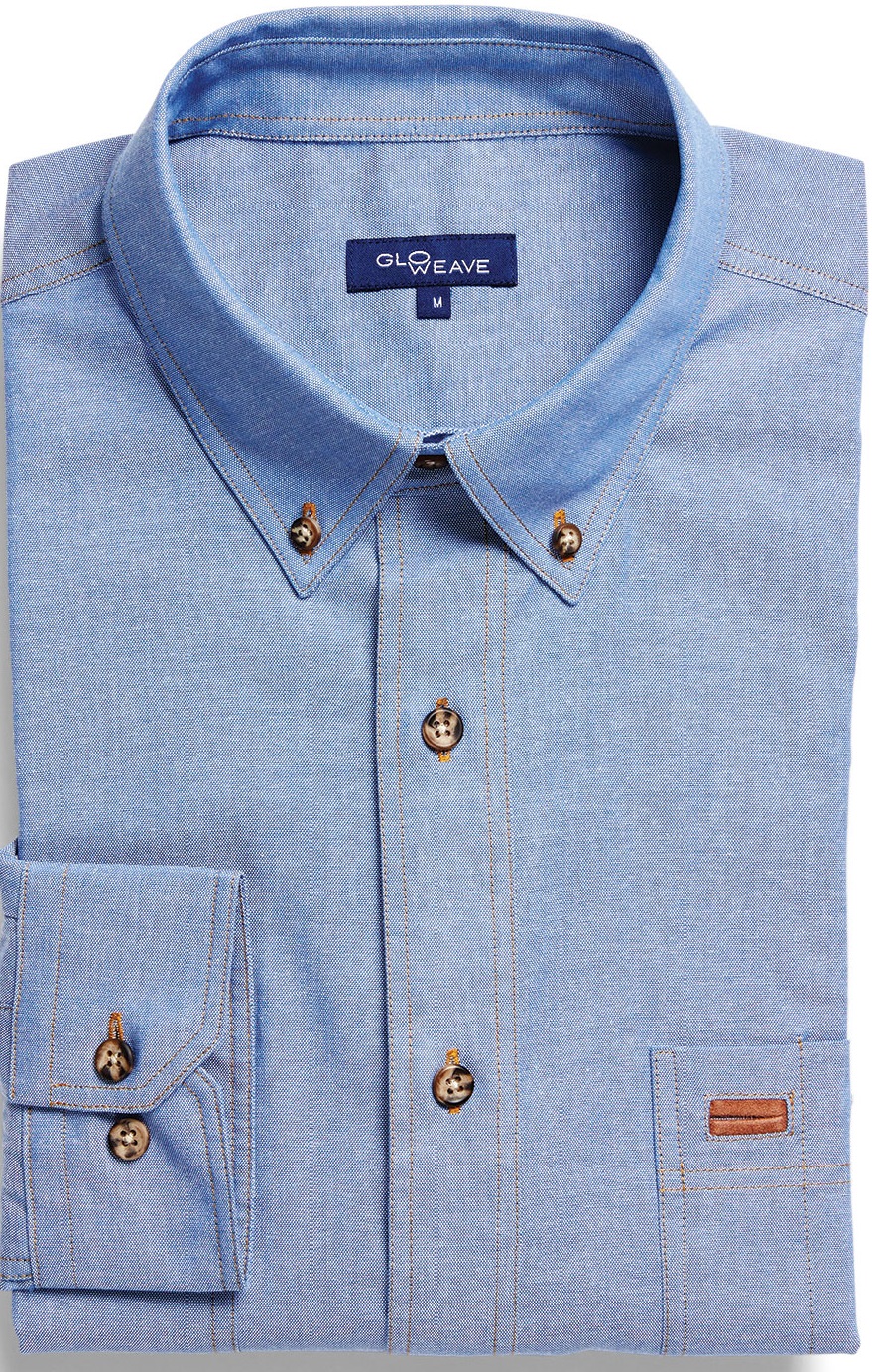 Gloweave Iconic Style 5045 - Chambray Shirts Long Sleeve