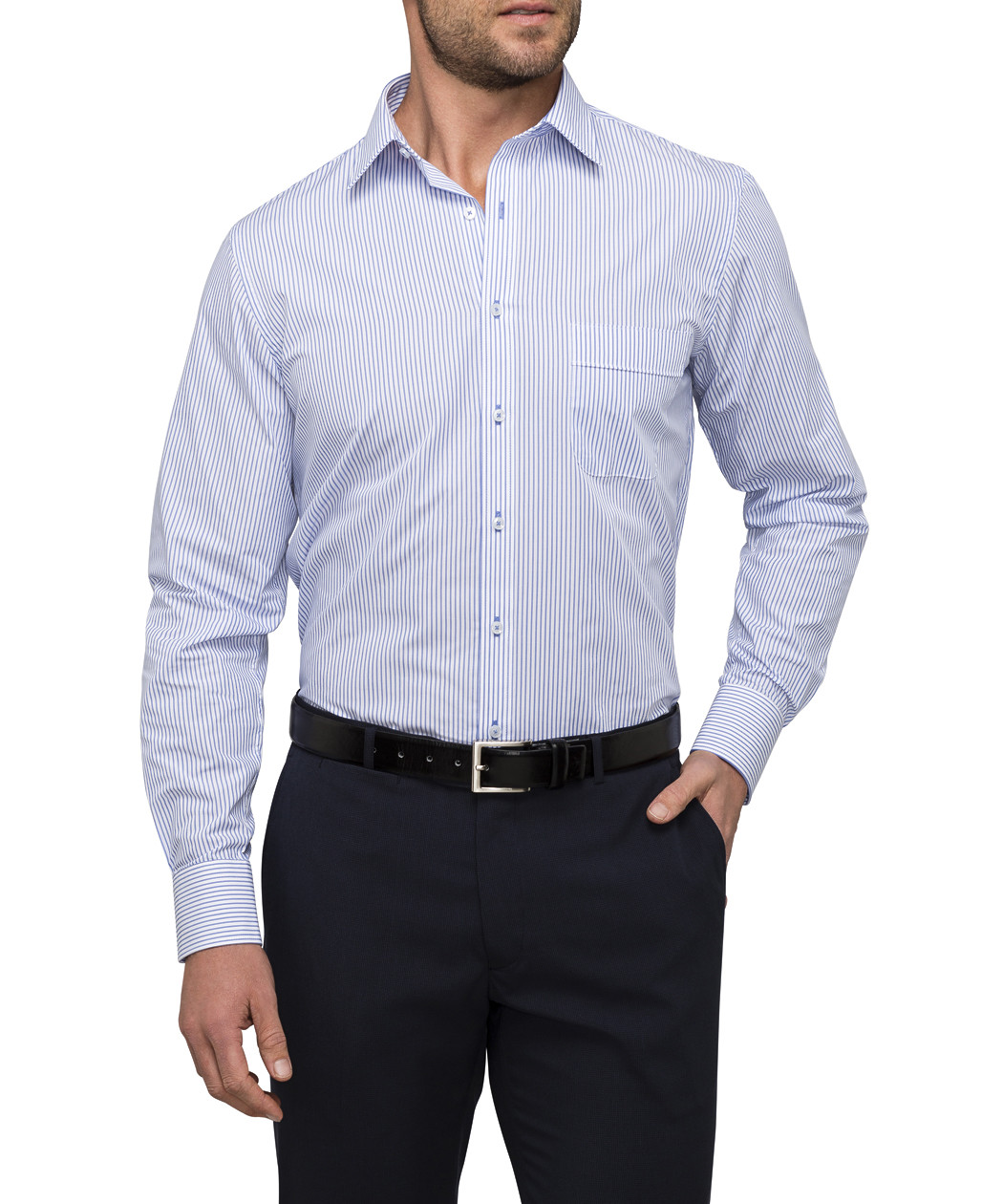 Van Heusen Shirts Classic Fit Black Stripe Shirts Save up to 25