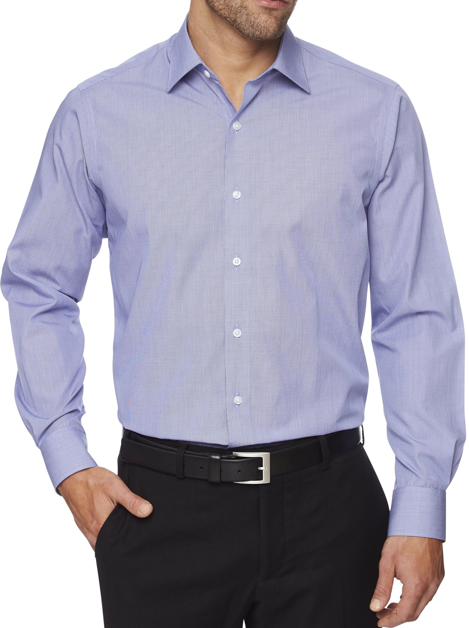 Ganton Shirts Essentials City Tailored Fit Navy Business Shirts