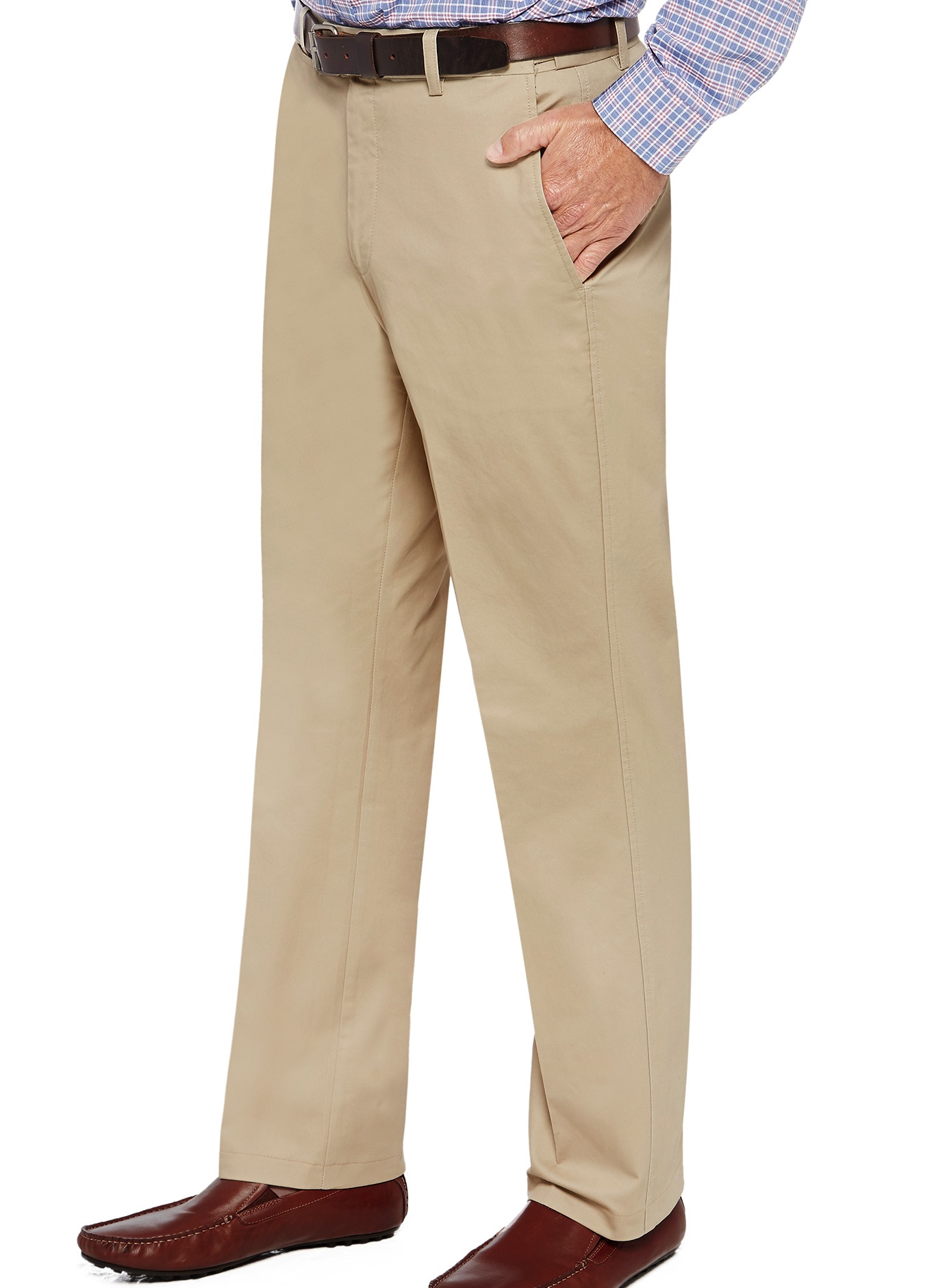 City Club Chino Pants Flexi Waist Quality Cotton Stretch Chino