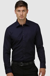 Brooksfield Brooksfield 100% Cotton Shirt Regular Fit