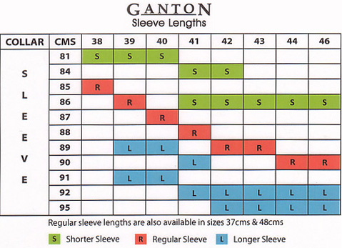 Van Heusen Slim Fit Size Chart