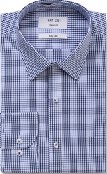 Van Heusen Van Heusen Navy Check Multiple Sleeve Lengths 