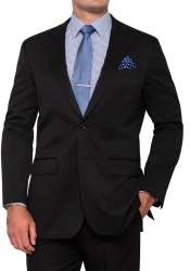 Bracks Bracks Plain Black or Navy Mens Suits