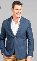 Gloweave Gloweave Blue Textured Jacket