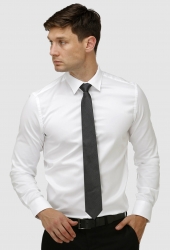 Brooksfield Brooksfield Luxe Slim Fit White Shirt