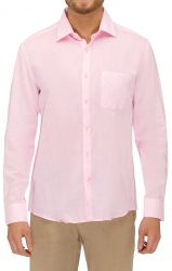 City Club City Club Linen Mix Smart Casual Shirt