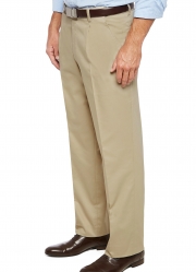 City Club City Club Pleated Cotton Blend Trouser