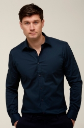 Brooksfield Brooksfield Regular Fit Cotton Stretch Shirt