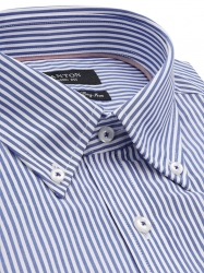 Ganton Ganton Button Down Collar Striped Shirt