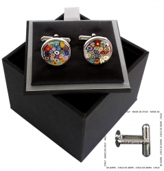 Segni & Disegni Mens Cufflinks in Millefiori Design