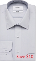 Van Heusen Van Heusen Silver Grey Classic Fit Shirt