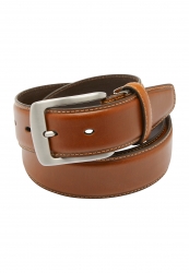 City Club City Club Leather Belt with Stitched Edge