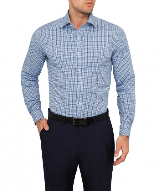 Van Heusen Slim Fit Shirts Blue Check Van Heusen Shirts Online